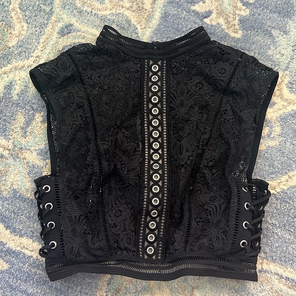 Victoria's Secret Black Lace Bra Top